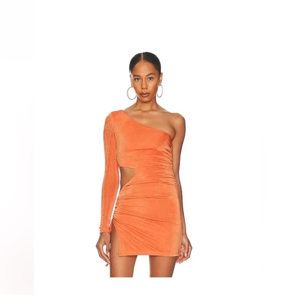 Superdown Camilla Cut Out Dress in Tangerine